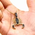 thumbnail image 3 of 2Ct Round Cut Black Lab Created Men's Scorpion Pendant 14K Yellow Gold Plated, 3 of 3