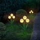 thumbnail image 3 of León Solar Con Iluminación Led Blanca Cálida Luz De Flor Artificial Para Exteriores Con Punta De Tierra Noticed HA045716-01, 3 of 6