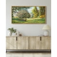thumbnail image 4 of Drsoum Large 20x40in Natural Framed Flower Garden Vintage Wall Art Prints Classic Retro Farmhouse Landscape Rustic Decorations for Living Room Bedroom, 4 of 6