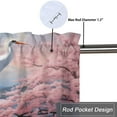 thumbnail image 5 of Cranes Kitchen Curtain Valances Fantasy Japanese Cherry Blossom Spring Landscape Window Treatment Valance Curtains for Bathroom 54 by 18 in, 1 Panel, 5 of 6