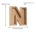 thumbnail image 2 of Qonioi Personalized Wooden Name Money Box, 26 English Letters Deposit Bank for KidsSavings, Custom Piggy Bank, Educational Gift, 2 of 6