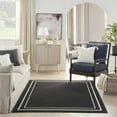 thumbnail image 5 of Nourison Essentials Indoor/Outdoor Black Ivory 5' x 7' Area Rug, (5x7), 5 of 11