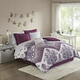 thumbnail image 3 of Intelligent Design Tulay Ensemble Complet de Lit et Draps Violet Simple TG, 3 of 4