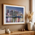 thumbnail image 5 of City Reflections - Photography Cityscape Nightlife Skyline Harbor Architecture Neon Sign Boat Unframed Wall Art Print 8 x 12 inches, 5 of 7