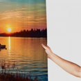 thumbnail image 3 of Pratyus Sunset Boats Impressionist Painting Modern Waterproof Shower Curtain for Country Cottage & Farmhouse Bathroom Decor 100% Polyester Fiber with Hooks 69x72, 3 of 7