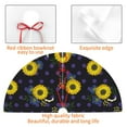 thumbnail image 4 of Sikiie Sunflowers 30-48 inches {designName} Print Christmas Tree Skirt Snowman Xmas Tree Skirt with Edge Christmas Decorations for Holiday Party36", 4 of 7