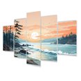 thumbnail image 2 of Designart "Beach Scandinavian silence II" Nautical & Beach Wall Art Prints Set, 2 of 5