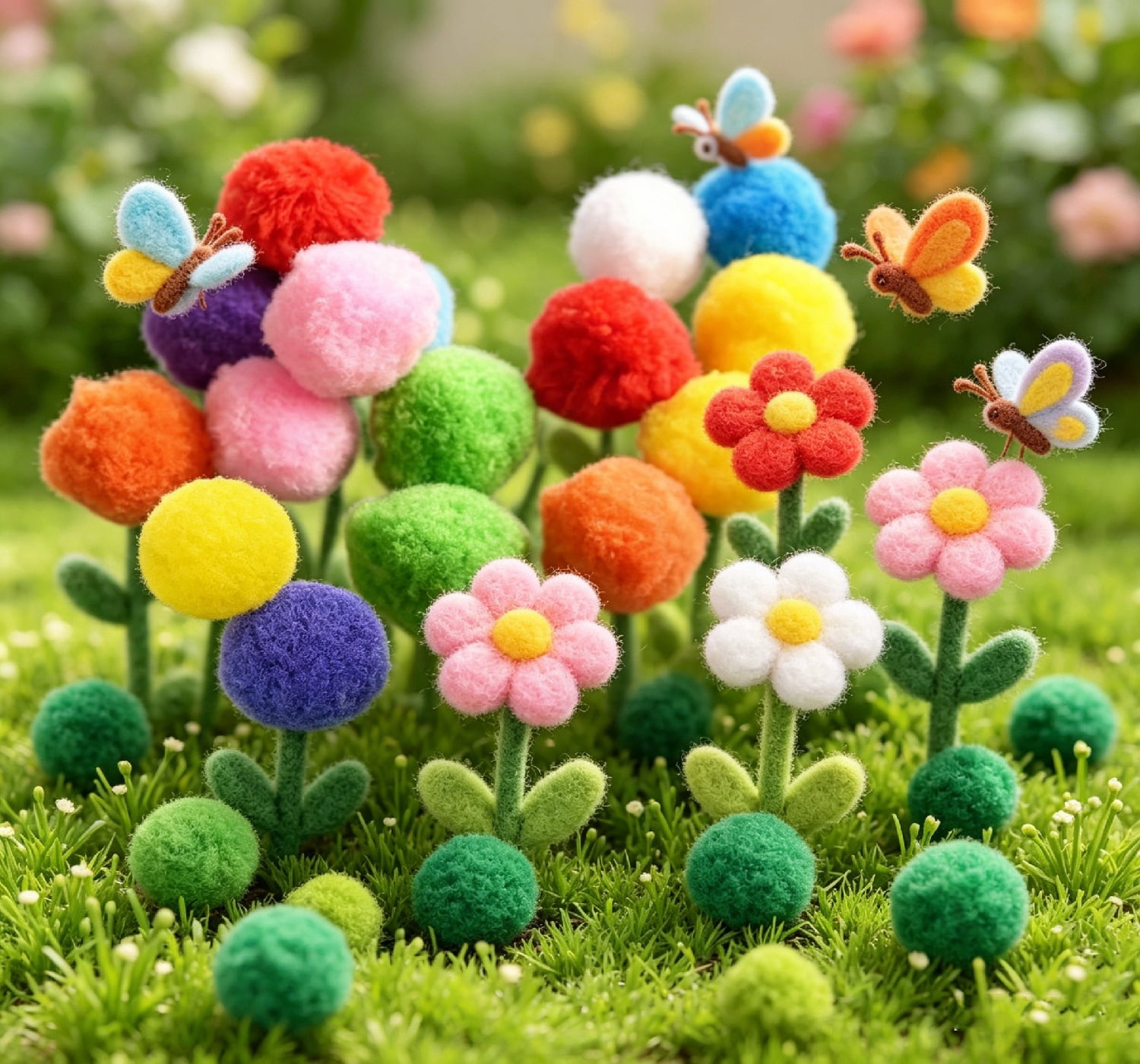 2 Inch Craft Pom Poms,TGY 72 Pcs Arts and Crafts Pom Poms,Soft Fuzzy Pom Poms Balls for DIY Decorations
