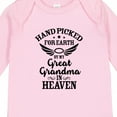 thumbnail image 4 of Inktastic Handpicked for Earth by My Great Grandma in Heaven Boys or Girls Long Sleeve Baby Bodysuit, 4 of 5