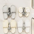 thumbnail image 1 of Shelf 4Pcs Silver Black Telescopic Slipper Rack Wall Mounted Shower Shoe Organizer for Bathroom Kitchen Living Room Caravan Rkxzt, 1 of 8