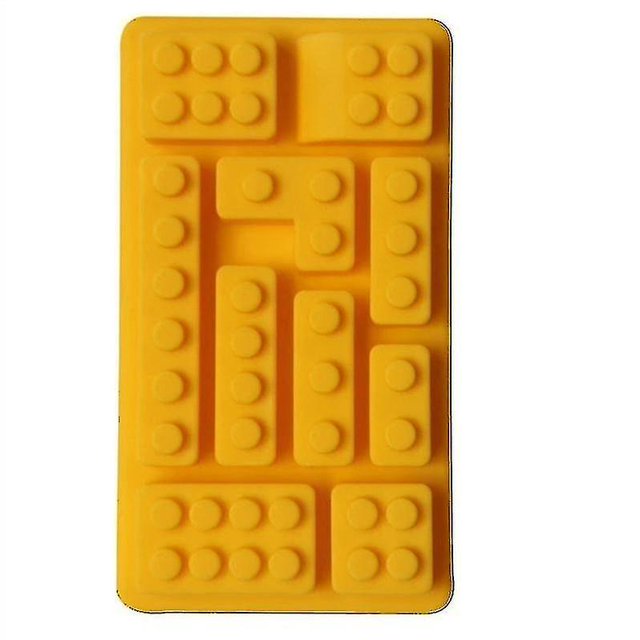 -moldtool Silicona Rompecabezas Lego Moldes Fondant Pastel Chocolate Molde Hielo Enrejado Cocina Diy Hornear - LingWen 1327534325485
