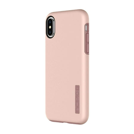 Iridescent Shell - IPH-1629-RGD Apple iPhone X DualPro Case - Iridescent Rose Gold, 2 layers of defense: rigid Plextonium shell with impact absorbing silicone core By Incipio