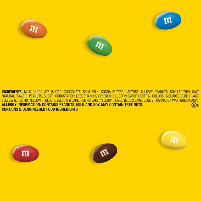 M&M's Peanut Chocolate Football Candy, Share Size - 3.27 oz Pack