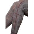 thumbnail image 2 of Women's Plaid Fashion Tights, Grey, Free Size, 2 of 2