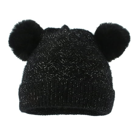

Toddler Boys Girls Kids Unisex Print Winter Fall Adjustable Warm Ear Hat Size 1-6T