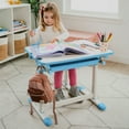 thumbnail image 5 of Mount-It! Kids Desk and Chair Set, Blue, 5 of 11