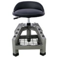 thumbnail image 3 of imerelez Pneumatic 360 Degree Swivel Stool, Mechanics Rolling Creeper Seat, Heavy Duty Rolling Mechanics Stool, Shop Stool with Casters gray, 3 of 8