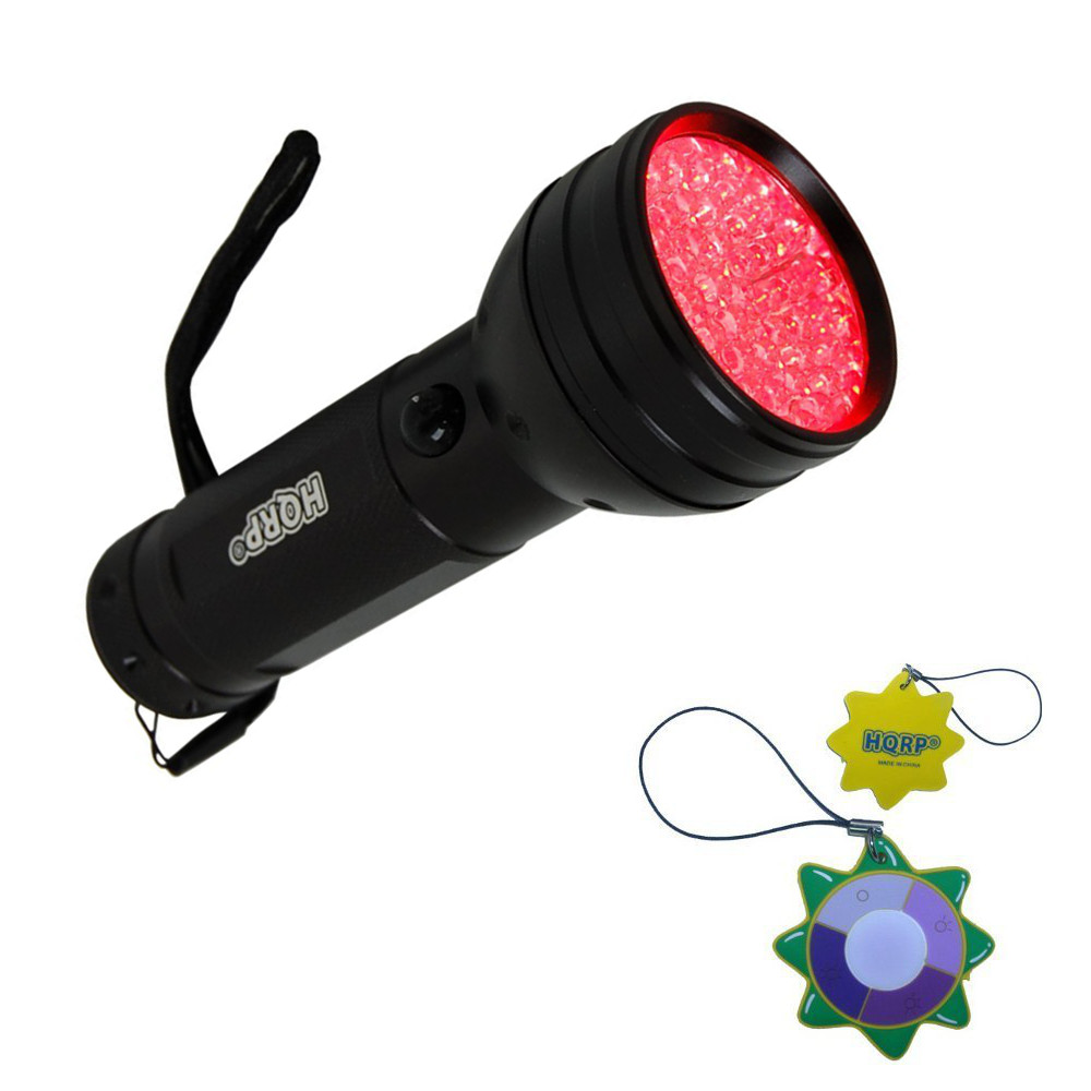 HQRP 51 LEDs Portable Red Light Flashlight for Rescue of Trapped Sea