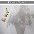thumbnail image 4 of DONGPAI Sheer Outdoor Curtains for Patio Waterproof, Top & Bottom Groment Windproof Voile Sheer Curtains for Gazebo, Porch, Pergola, 1 Panel, 4 of 7