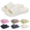 thumbnail image 2 of NOKIO Clearence Women’s Oversized Slide Slippers Non-Slip Indoor Shoes Ultra-Cushioned Sole Breathable Design for Home/Office Summer Comfort, 2 of 9