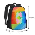 thumbnail image 3 of DouZhe Lightweight Backpack, Rainbow Heaven LGBT Butterfly Prints Travel Outdoor Hiking Bag School Bookbag Casual Daypack Backpacks for Women Men, 3 of 7