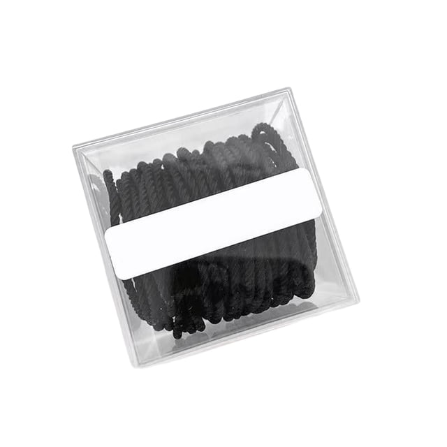 Qarigey Paquete de 50 bandas elásticas para el cabello para mujer, moda portátil, cola de caballo reutilizable, regalos para esposa, bandas para vestir Accesorio para el cabello Negro Qarigey AP011836-04B