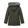 thumbnail image 2 of GGleaf Women's Plus Size Quilted Winter Coat Warm Puffer Jacket Thicken Parka with Removable Hood Army Green 3X, 2 of 10