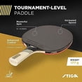 thumbnail image 2 of STIGA Carbon+ Bundle Ping Pong Paddle Set  7-ply Extra Light Carbon Fiber Blade  2mm Premium Sponge  Concave Pro Handle  2 3-Star Tournament Balls  Neoprene Racket Cover  Player Wristband, 2 of 6