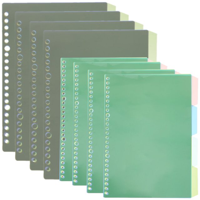8 Ensembles de Séparateurs de Classeur Pages de Classeur Séparateurs de Classeur Colorés
