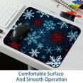 thumbnail image 6 of Snowflakes Square Non-Slip Rubber Bottom Printed Desk Mat Mouse Mat Gaming Mousepad Desk Pad - 8.3x9.8 Inch, Suitable for Office and Gaming, 6 of 6