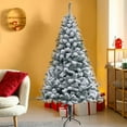 thumbnail image 4 of Artificial Flocked Christmas trees 7ft Christmas Decor with The Exquisite Snow Covered Christmas Tree Ornament for Home Office Party Decoration Snow Flocked Artificial Christmas Tree, 4 of 8
