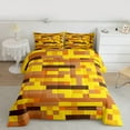 thumbnail image 2 of Homewish Kids Children Teens Pixel Grid Miners Full Size Comforter Sets 3-Piece,Abstract Gamepads Plaid Bedding Comforter Set,Geometric Checkered Lightweight Bedding Sets,Ultra Soft Home Decor, 2 of 8