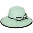 thumbnail image 4 of Women's Panama Styled Woven Straw Hat and Foam Flip Flop Sandals Set US Women's Shoe Sizes 7-10, 4 of 5