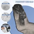 thumbnail image 4 of FOR U DESIGNS Grey Deer Print Car Seat Towel Cover with Sweat Absorption, Soft and Washable Auto Seat Cover, Portable Athletic Running Towel for Hot Yoga, Gym, Workouts, 4 of 7