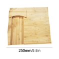 thumbnail image 3 of Tablero de talla de madera del bloque de carnicero del hogar con los accesorios de la cocina de los contenedores, 3 of 5