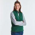 thumbnail image 2 of Russell Europe - Chaleco polar de exterior con cremallera larga para mujer (Verde botella), 2 of 3