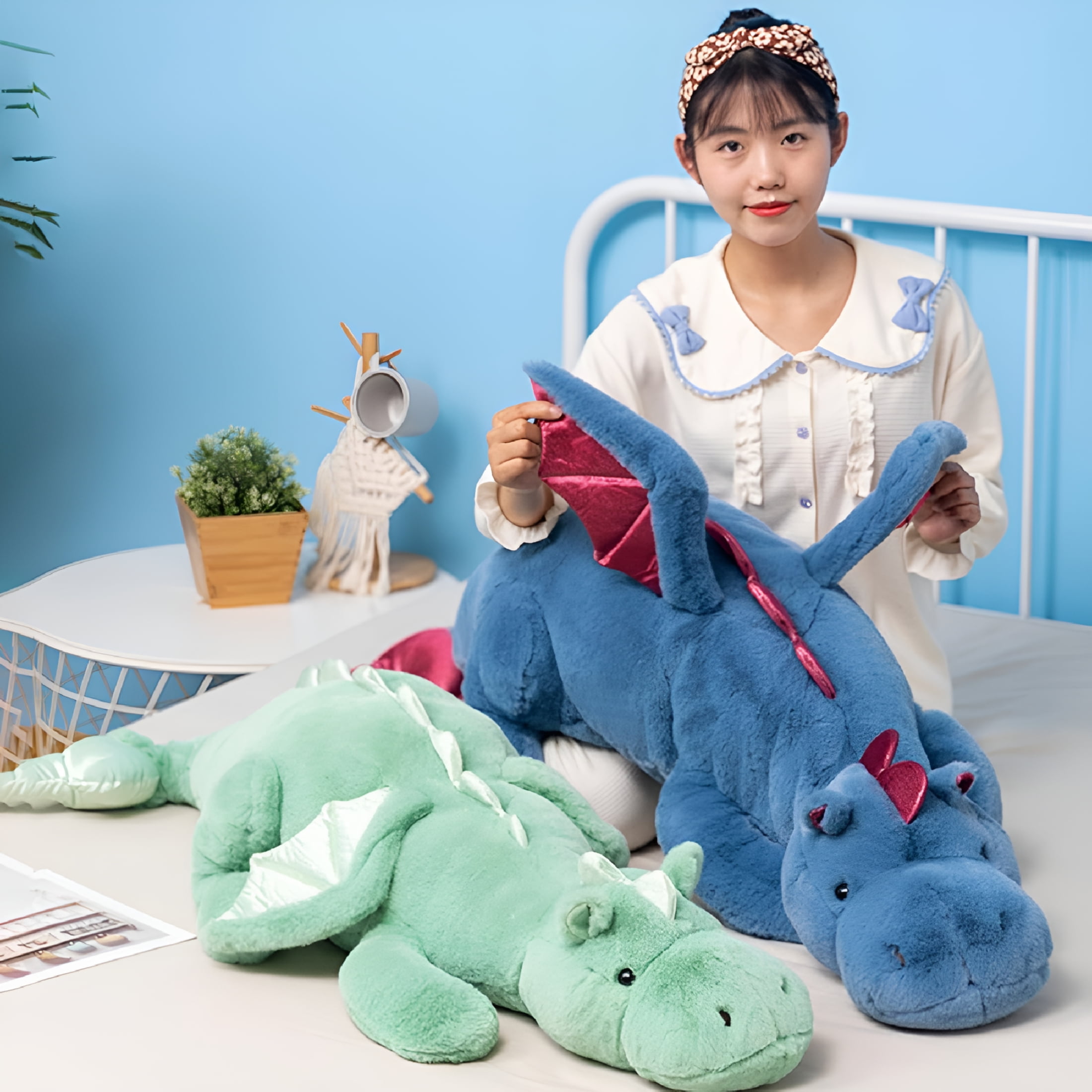 BESTSKY Dragon Stuffed Animal, Soft and Sturdy Weighted Stuffed Animals for Kids and Adults