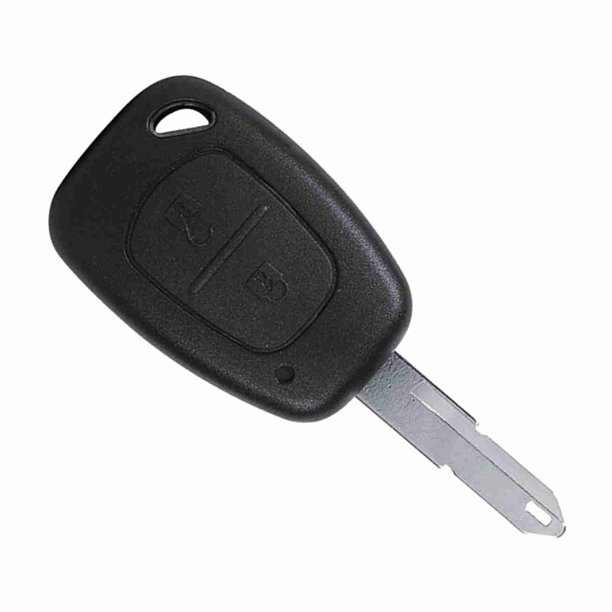 Remoto 2 Botones Sin Cortar En Llave De Auto Llave De Carcasa De Carcasa De Llave Para Carcasa Para El Tráfico ABS De Plástico Negro