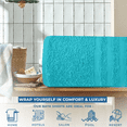 thumbnail image 3 of Dan River Bath Sheet 1 pack 40x80 in Soft Absorbent and Quick Dry jumbo Cotton Towel - Aqua, 3 of 8