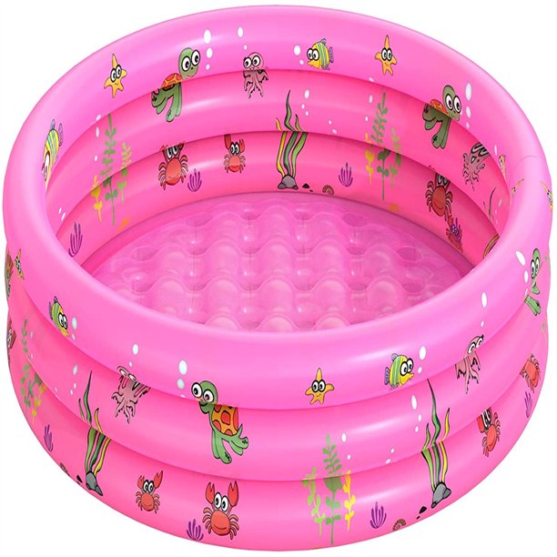 3 Rings Kiddie Pool for Toddler,Kids Swimming Pool, Inflatable Baby Ball Pit Pool, Small Infant