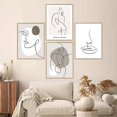 thumbnail image 5 of SHAR Abstract Line Poster Set - Modern Wall Decor for Home, Living Room, Bedroom (4xA4, Unframed), 5 of 5