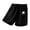 Black1, variant on Girls Summer Casual Shorts Elastic Waist Cartoon Heart Rabbit Floral Print Bermuda Shorts Soft Knit Lightweight Kids Sports Shorts(Pink1,3-4 Years)