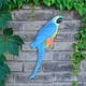 thumbnail image 3 of Adornos de Estatua en La Pared Escultura de Pájaros Decoración Artesanía Figuras de Loros Artificiales para Exteriores, , Patio , Azul Macarena Estatua de loro, 3 of 8