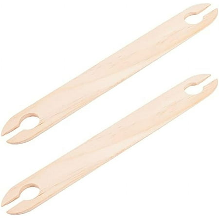 2 Pcs Wood Knitting Looms Shuttles Weaving Tool Wooden Weaving Shuttle Loom Machine Accessories