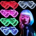 thumbnail image 2 of LINLIN 20 Pack LED Party Glasses, Luminous Toy Glasses Sunglasses Children's Party Glasses Flashing LED Glasses for Children's Birthday Party Favors, 2 of 8