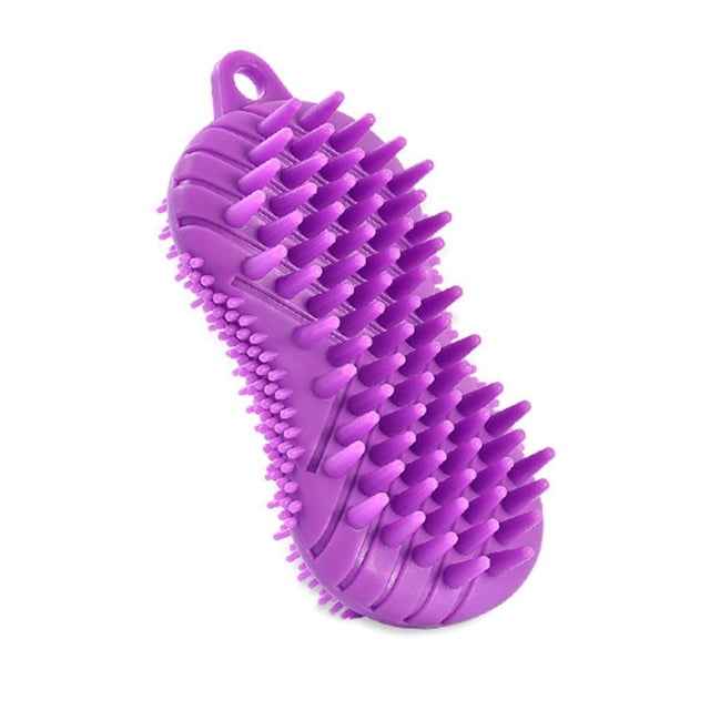 Cepillo De Silicona Para Masaje Del Cuero Cabelludo, Cepillo Suave Para Champú, Cepillo Corporal Para Eliminar La Caspa, Cepillo De Baño Para Exfoliación Sweethay CE008888-01