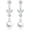 Silver, variant on 18K Gold Plated Drop Earrings for Women Pearl CZ Lightweight Hypoallergenic Post Dangle Earrings Wedding Birthday Prom Graduation Jewelry Gifts Teen Mom Her Bride Bridesmaid Wife Adults Ideas