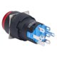 thumbnail image 3 of 25Pcs Button Switch Momentary Self Locking 8 Pin 16mm Round with Light 12V for ControlRed, 3 of 5