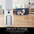 thumbnail image 3 of Shark Air Purifier for Home with NeverChange(5-Year) HEPA Air Filter, 1400 sq. ft. for Powerful Multi-Room Purification, Filters Smoke, Captures 99.98% of Particles & Dust, HP302, White, 3 of 23