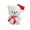 White, variant on White Soft Stuffed Bear With Christmas Hat Plush Pillow Toy For Kids Holiday Snuggling And Decor